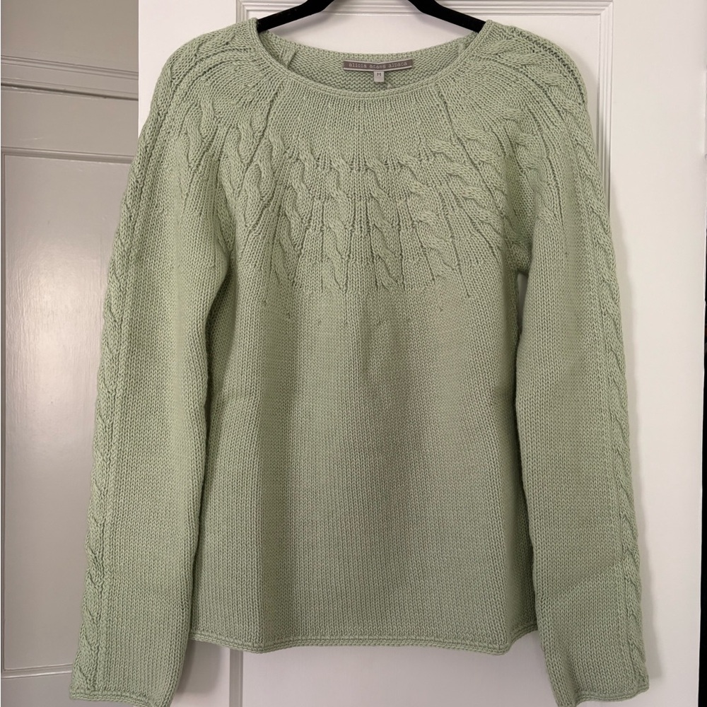 100% Baby Alpaca Sweater- Alicia Adams Alpaca